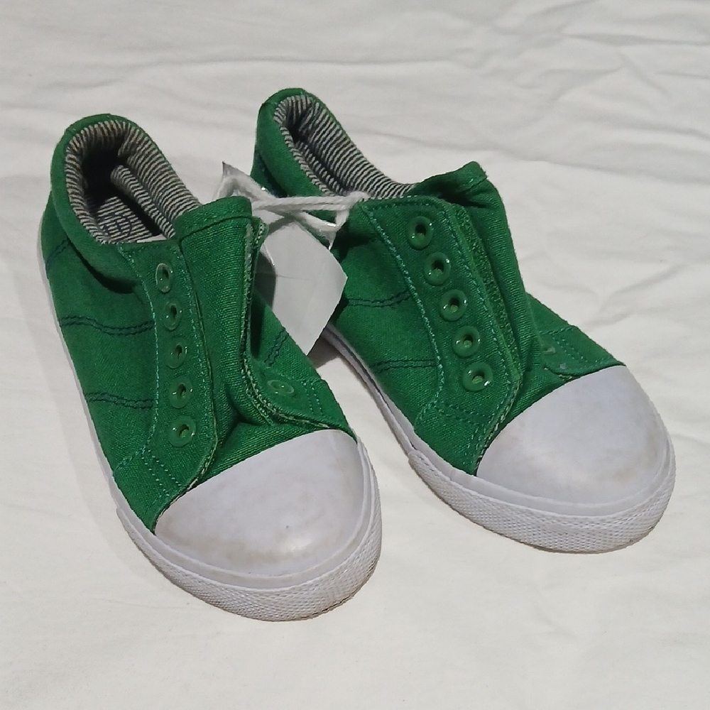 Cat & Jack Green Slip-On Kids Sneakers